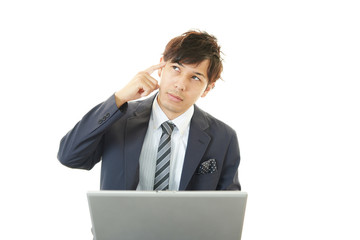 苦悩するビジネスマン