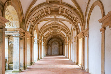 Fototapeta na wymiar Tomar Corridor Cathedral