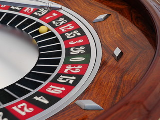 spinning roulette wheel