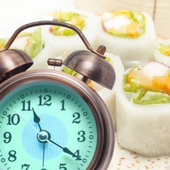 alarm clock  and Tim Sum