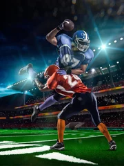 Foto op Canvas American football player in action at game time © 103tnn