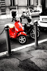 red scooter