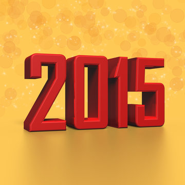 2015 New Year in 3D
