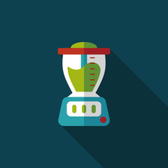 juice machine flat icon with long shadow,eps10