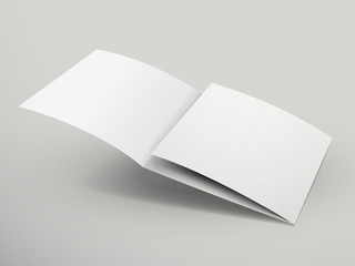 blank tri-fold brochure design