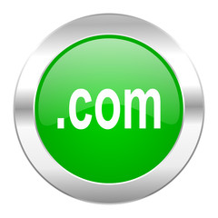 com green circle chrome web icon isolated
