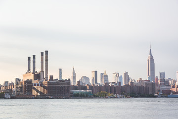 Fototapeta na wymiar Power Station and Midtown View in New York