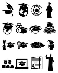 Graduation Icons set