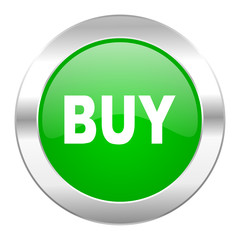 buy green circle chrome web icon isolated