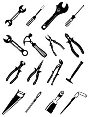 tools icons set