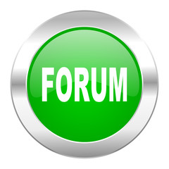 forum green circle chrome web icon isolated