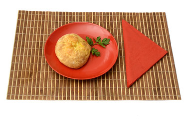 table service with bread