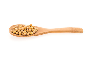 Soybean isolated on white background