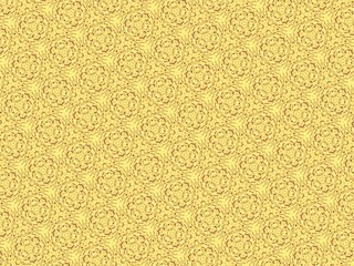 Abstract yellow circle caleidoscope background