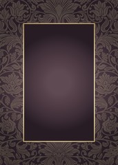 wedding card design, paisley floral pattern , India