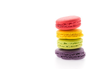 Macaron isolated on white