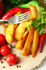 Homemade fried potato