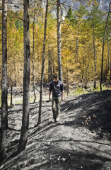 Obraz premium boy in the ash