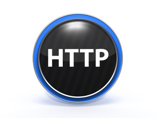 http circular icon on white background