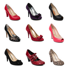 Collection of woman shoes.