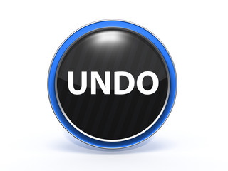 undo circular icon on white background