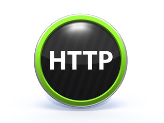 http circular icon on white background
