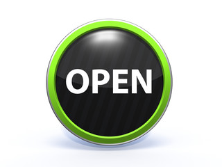 open circular icon on white background