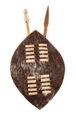 zulu shield and weapons