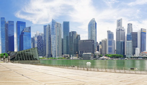 Singapore city skyline