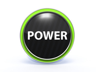 power circular icon on white background