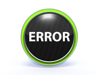 error circular icon on white background