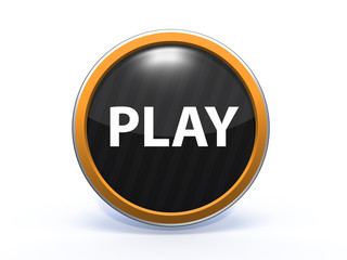play circular icon on white background