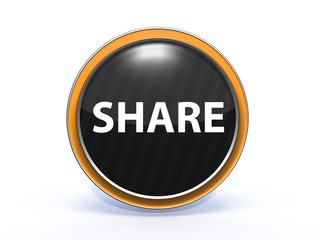 share circular icon on white background