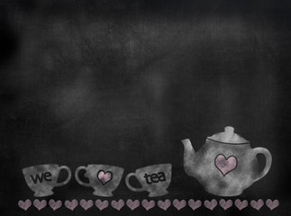 Blackboard or Chalkboard Tea image