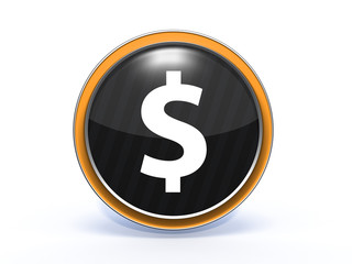 money circular icon on white background