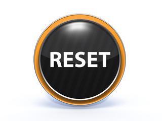 reset circular icon on white background