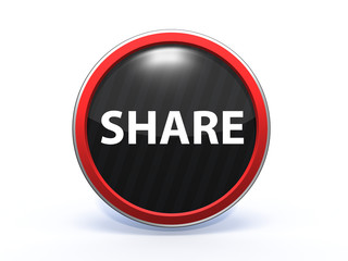 share circular icon on white background