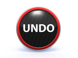 undo circular icon on white background