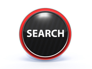 search circular icon on white background