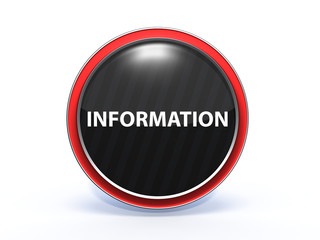 information circular icon on white background