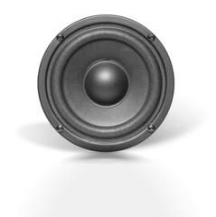 audio speaker on white