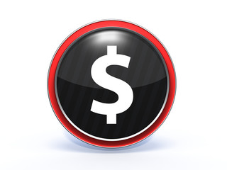 money circular icon on white background
