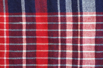 close - up check shirt fabric pattern