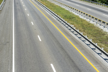 Empty interstate Highway