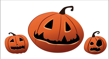 Halloween Orange Pumpkins