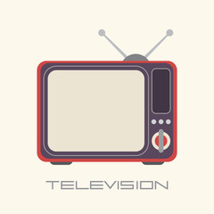 Retro TV vector icon
