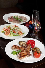 meat with vegetable
