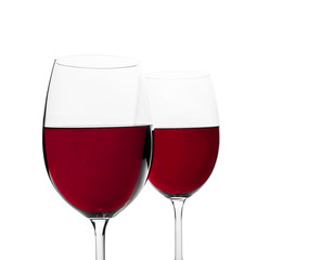 Glass of red wine