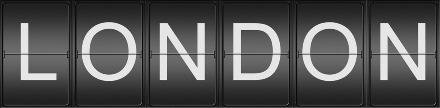 London written in mecanical Letters