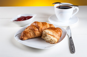 croissants light and tasty breakfast